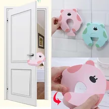Детская безопасность мультфильм защита дверей карты анти-захват Фиксатор двери ребенка руки анти-Щепка может хранить карты украшения