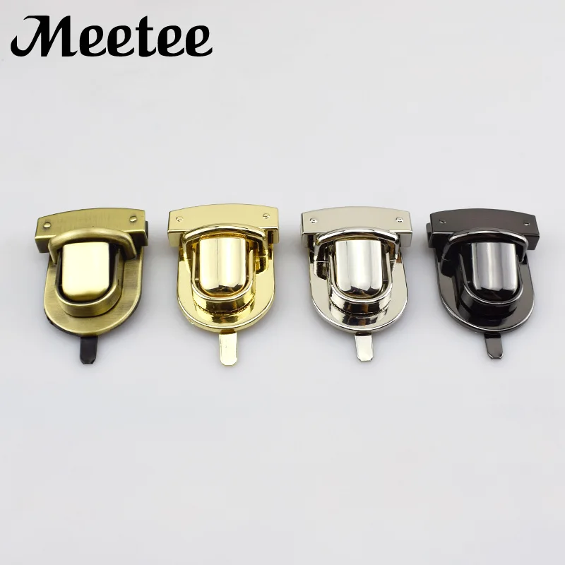 2Set Fashion Women Twist Turn Lock Snap Clasps Metal Bag Closure Purse