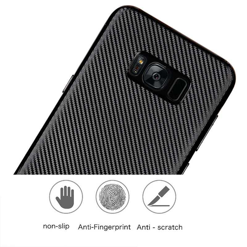carbon fiber silicone case samsung s8,s8 plus (8)