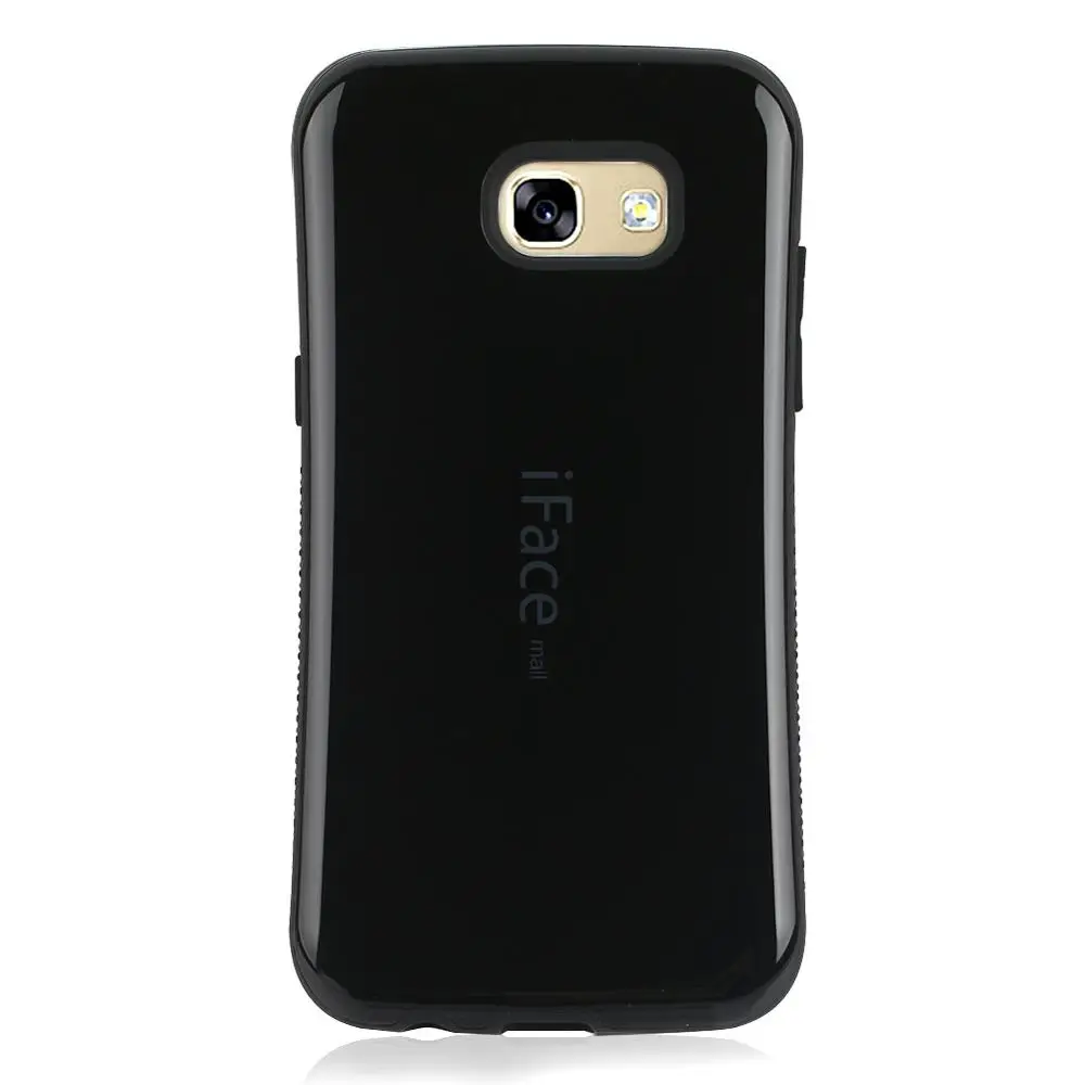 Чехол для Iface mall для Samsung Galaxy A7 A720 защитный чехол защитный жесткий чехол - Цвет: Черный