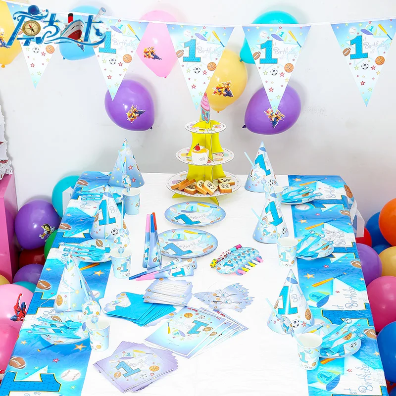 116pcs 78 90pcs New Kids Birthday  Party  Decoration Set 