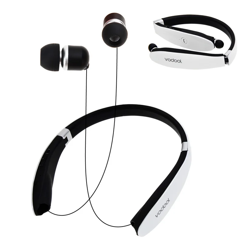 

White Bluetooth 4.0 Wireless Stereo In-ear Earphones for iPhone 6S/Plus Smartphones and Tablet PC