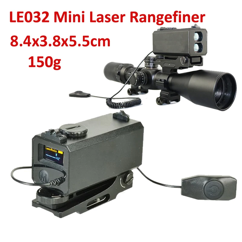 

LE032 Range Finder 700M Laser Rangefinder with 21mm Rail Adjustable Laser range finder Mountable Riflescope Mini Rangefinder
