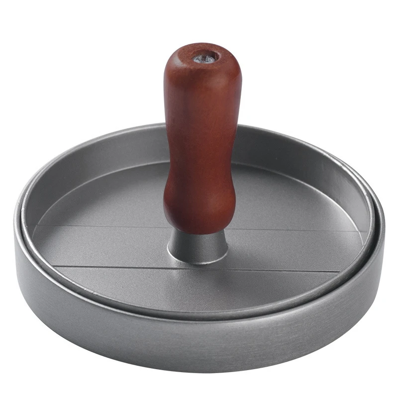 Fypo Aluminum Hamburger Presses Hamburger Maker Meat Beef Grill Burger Round Presser Patty Maker Mold DIY Kitchen Gadgets