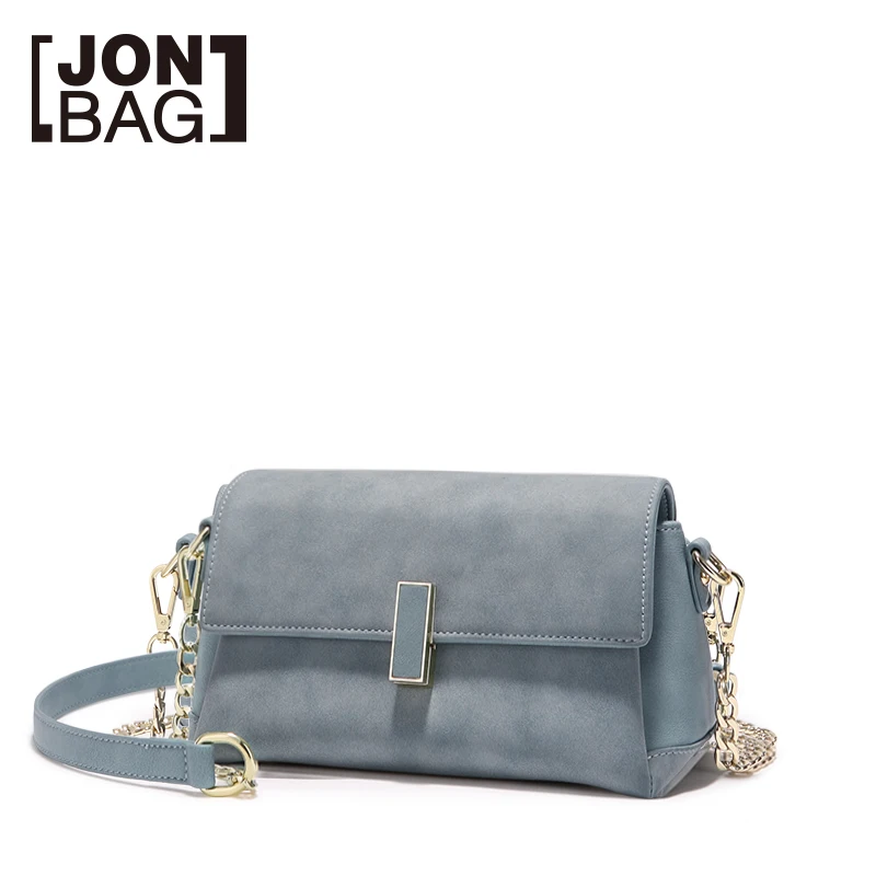 Маленькая матовая сумка JONBAG осенняя универсальная на одно плечо с цепочкой для