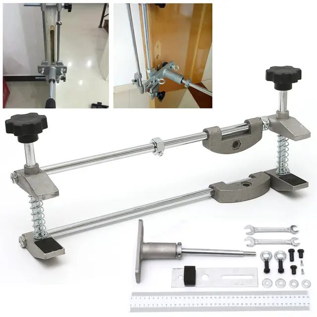 Professional Locksmith Woodworking Door Lock Mortiser Kit Hole Saw Opener Installation Mortising Jig Tool Maintenance Set