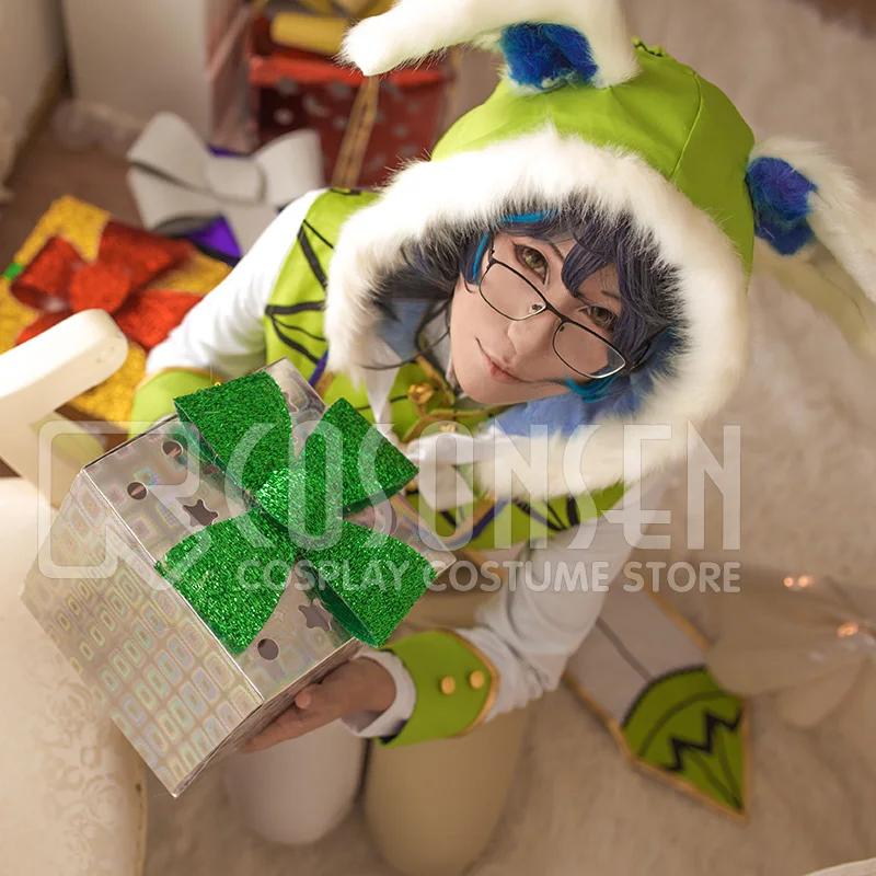 Косплей ONSEN ансамбль звезды белый Пасхальный переключатель Tsumugi Aoba косплей