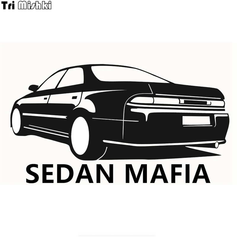 Tri Mishki HZX164 10.9*20см SEDAN MAFIA СЕДАН МАФИЯ наклейки на авто виниловые мотоцикл