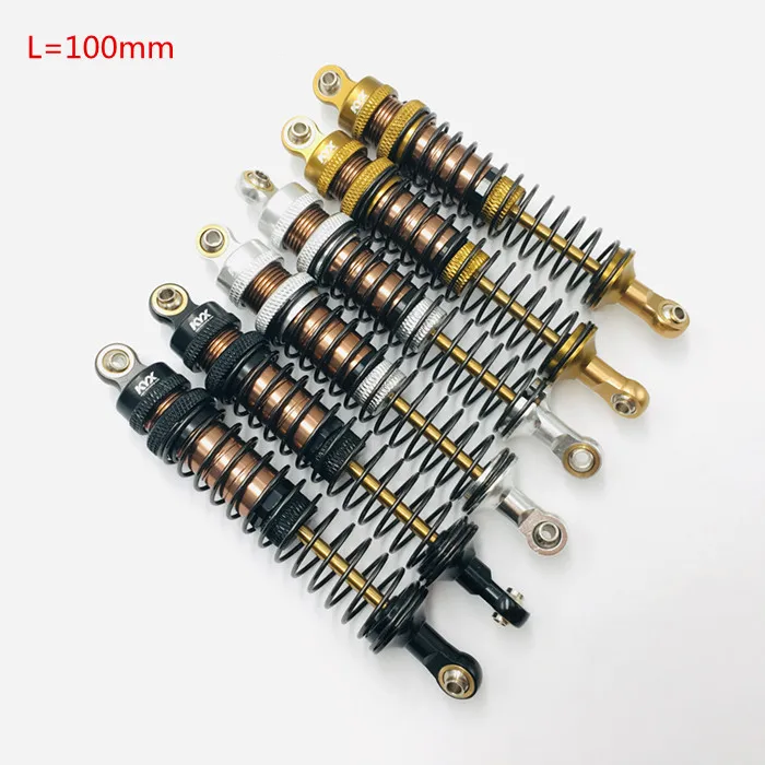 

1Pair Climbing Car SCX10 D90 Shock Absorber L100mm Metal Hydraulic Shock Absorbers Spring Damper for RC Cars DIY Spare Parts