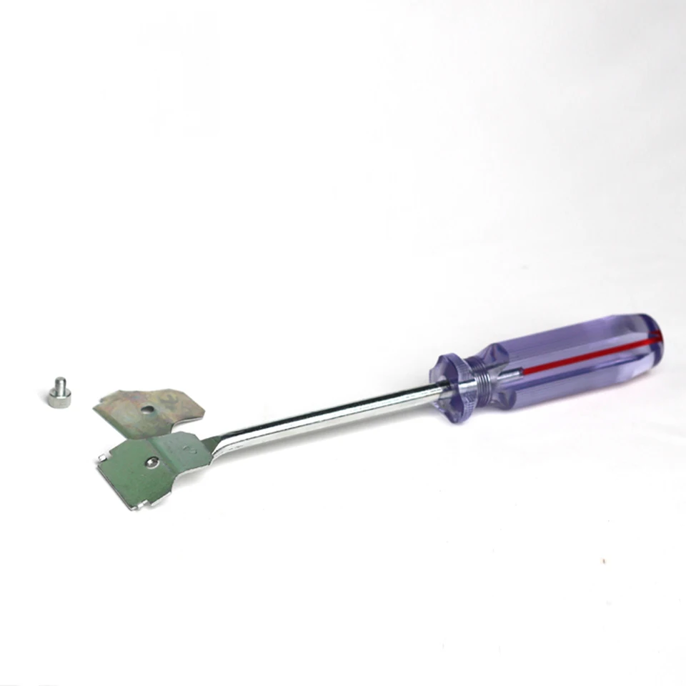 

New car vinyl glue removing squeegee long handle mini Razor Scraper MX-63A