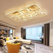 Remote led ceiling lights Modern for bedroom dimmer ceiling lamps acrylic aluminum body light fixture for AC90-260V Dining room