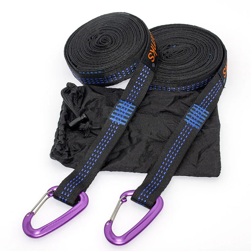 Strap Purple Aluminu Супер сильный гамак ремень алюминиевый подвесной гамак ремень Acehmks для кемпинга, путешествий, портативная подвесная веревка для дерева - Цвет: Strap Purple Aluminu