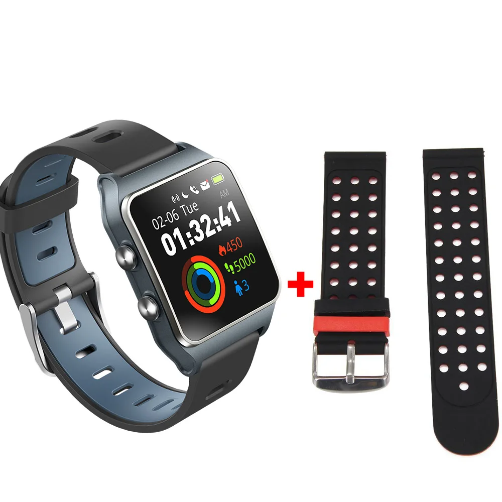 Gray add black. BR3 gps мультиспорт Smart Сердечного ритма Фитнес браслет IP68 Водонепроницаемый Цвет Экран трекер часы - Цвет: Gray add black.