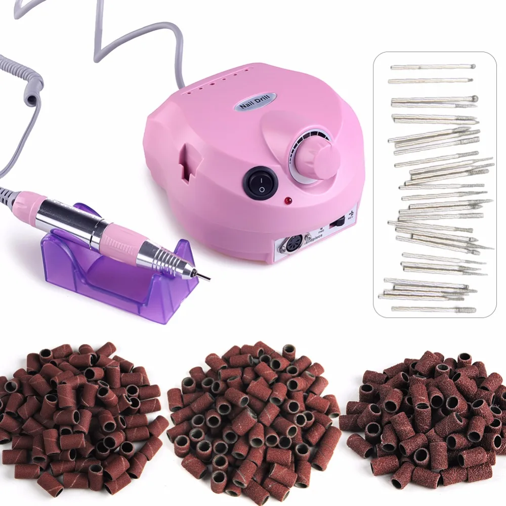 

30000RPM Electric Nail Drill Milling Cutter Drill Manicure Kit Nail Drill Bit Machine Nail Polish Remover Ceramic Nail Art Tools