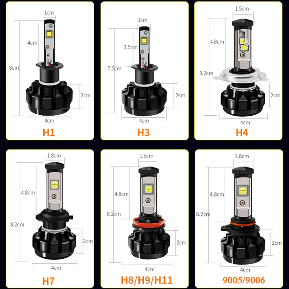 FLYCAR все-в-одном светодиодный H4 H1 H3 H7 H8 H11 9005 HB3 9006 HB4 турбо светодиодный комплект для преобразования фар 10000 люмен 6000K 12V 24V