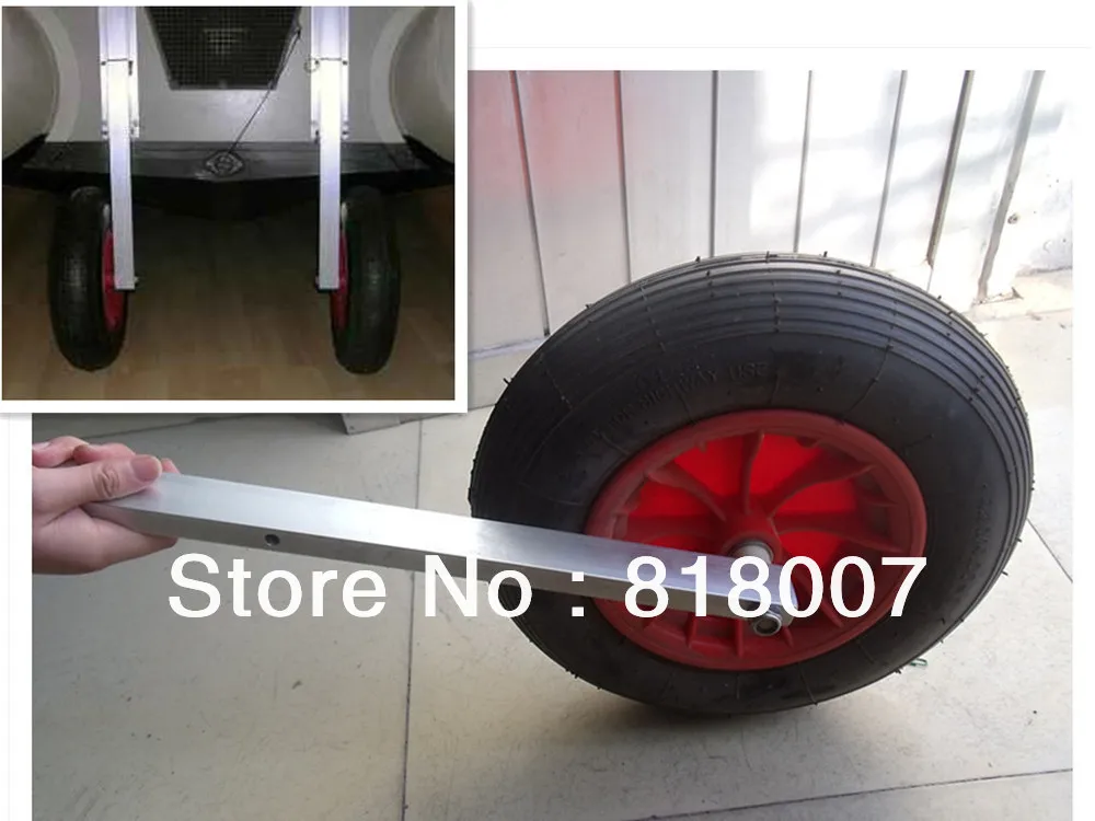 

Goethe launching wheels for inflatable boat on beach
