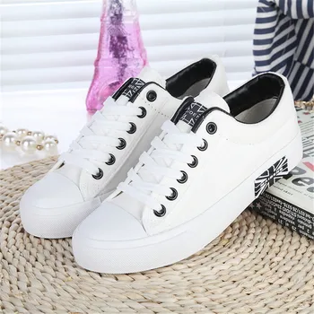 

Men's Vulcanize Shoes Lace-up Fashion canvas shoes Unisex Spring Autumn Flat Casual Shoes Male Sneakers Couple Female shoes 2019