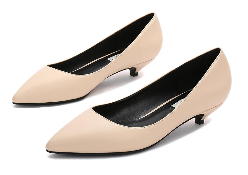 Г., классические женские модельные туфли высокого качества на тонком низком каблуке женские туфли-лодочки из натуральной кожи на каблуке 3 см обувь для вечеринок, F0024