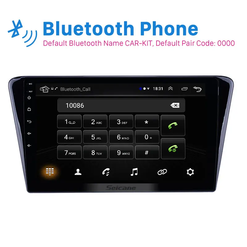 Top Seicane Car GPS for 2014 Peugeot 408 Android 8.1 10.1 inch Head Unit Stereo Player support DAB+ OBD2 DVR Steering Wheel Control 1