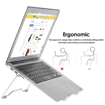

Portable Laptop Stand Foldable Holder Notebook Support Adjustable Desktop Bracket Laptop Stand for tablets MacBook Air Pro