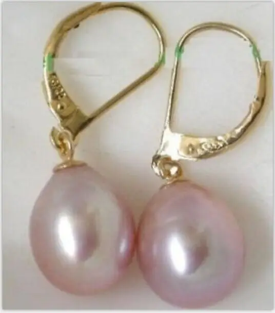 

top quality natural south sea pink pearl earrings