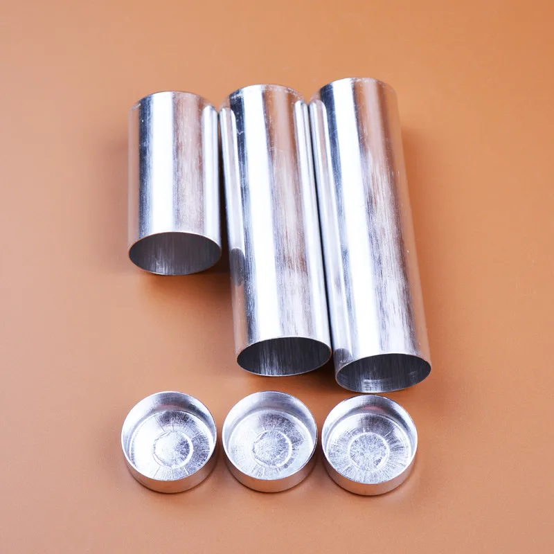 

50 Pieces/lot Dental Material OD25.5mm*45mm/77mm/85mm Dental Empty Aluminum Tubes Cartridges for Making Flexible Dentures