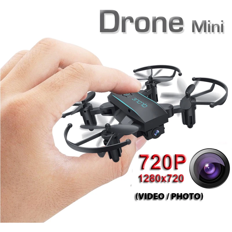 

1601 Mini Folding Drone With/Without HD Camera Micro Pocket Dron Headless Mode Altitude Hold RC Helicopter Quadcopter Aircraft