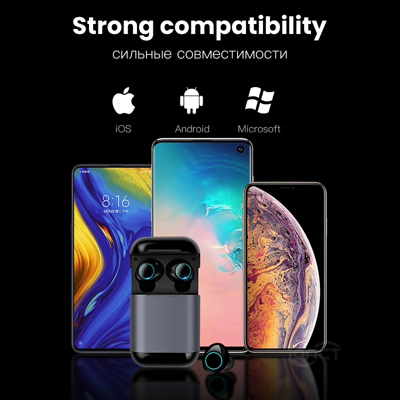 5 0 Bluetooth наушники s7 TWS беспроводные стерео гарнитура Беспроводные с микрофоном и