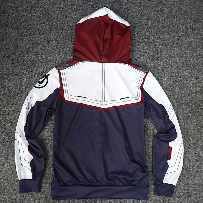 2019 New Avengers Endgame Quantum Realm Sweatshirt Jacket 3D Printed Hooded Casual Coat Jacket Advanced Tech Hoodie Cosplay