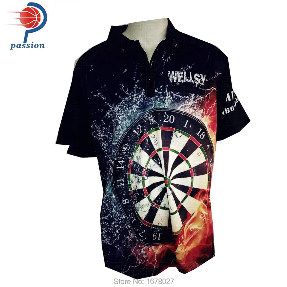 DARTS TEAM PLAYER CLUB PERSONALISED DESIGN POLO SHIRT