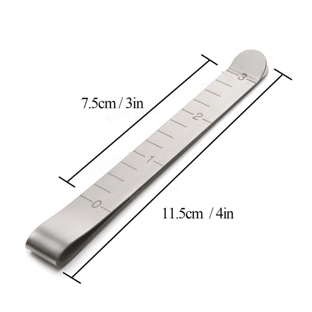 ewing Clips 3 Inches Measurement Ruler Fixed Mark 7