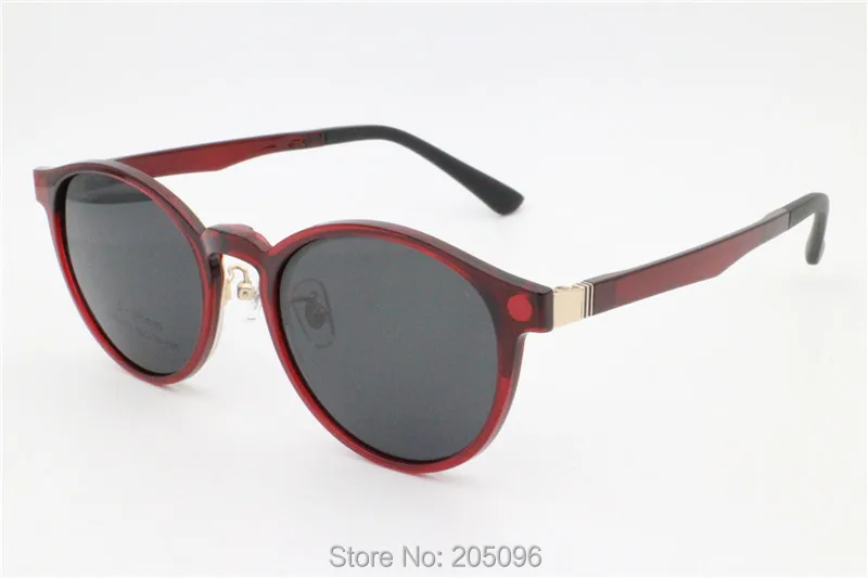 Металлические солнцезащитные очки с клипсой в стиле ретро, оправа для очков halfrim, поляризационные солнцезащитные очки HW925