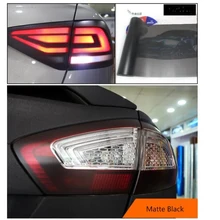 30*180 centimetri Opaco Fumo Luce Pellicola Auto Nero Opaco Tinta Fanale Posteriore Del Faro Della Luce di Nebbia Del Vinile Pellicola Posteriore Lampada pellicola di colorazione