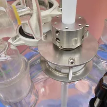 50л, взрывозащищенный стеклянный реактор с рубашкой, стеклянная реакционная емкость, стеклянный растворный бак