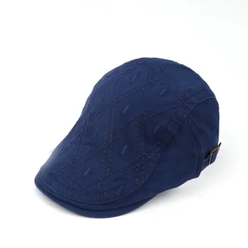 

XEONGKVI Korean Brand Diamond Line Visors Caps Spring Autumn Cotton Hats For Women Men Peaked Cap Casquette