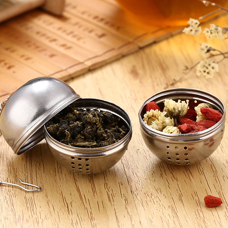 Шаровой безопасный запирающийся сетчатый заварочный ситечко свободный травяной чай лист из нержавеющей стали