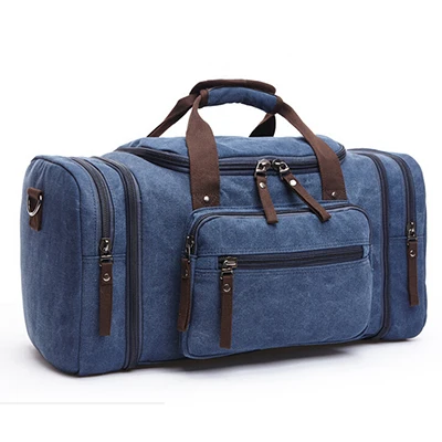 Новинка, дизайнерская мужская Большая вместительная холщовая дорожная сумка альпиниста, многофункциональная сумка-мешок, Повседневная сумка на плечо an148 - Цвет: dark blue
