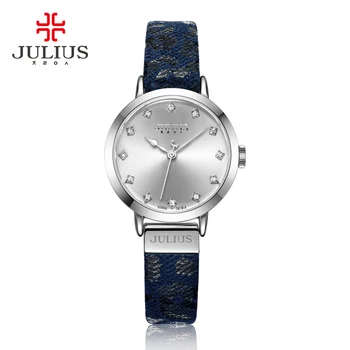 

Julius Women Leopard Print Leather Bracelet Quartz Watch Waterproof 3ATM Dropship Supplier Diamond Retro Vintage Watches JA-976