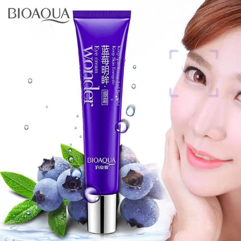 

Moisturizing Blueberry Eye Serum Anti Dark Circles Puffiness Wrinkles Eye Bags Effective Anti-Aging Under Eyes Care Eye Cream