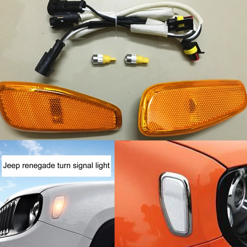 Car Accessories For Jeep Renegade Front Fog Lights Turn Signal Parking