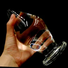 Super Large 80mm diameter glass butt plug sex products erotic toys huge big fisting anal plug woman men buttplug for adults