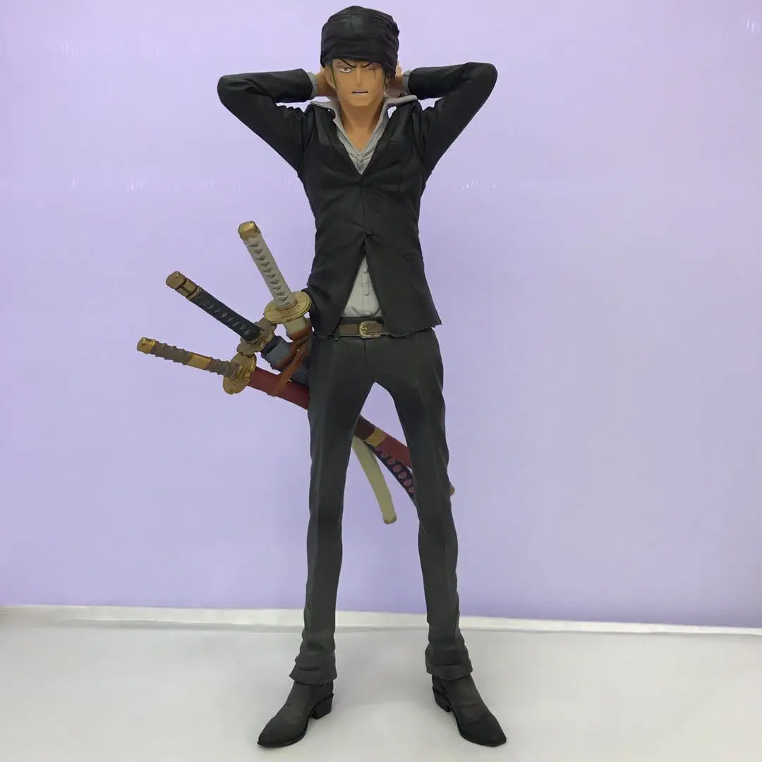 Anime Satu Kepingan Aksi Gambar 3 Gaya Hitam Putih Violet Zoro Model