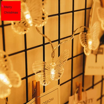 

GETOP Christmas decoration butterfly small lights flash lamp Battery decoration decoration festive decoration fixture