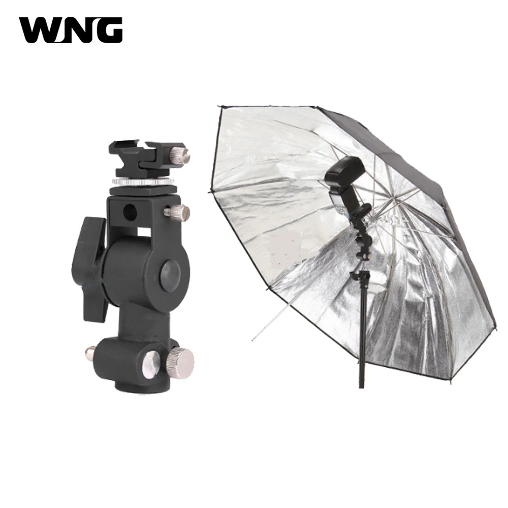 Studio Accessory Kit Flash Hot Shoe Umbrella Holder Swivel 1/4 "Screw