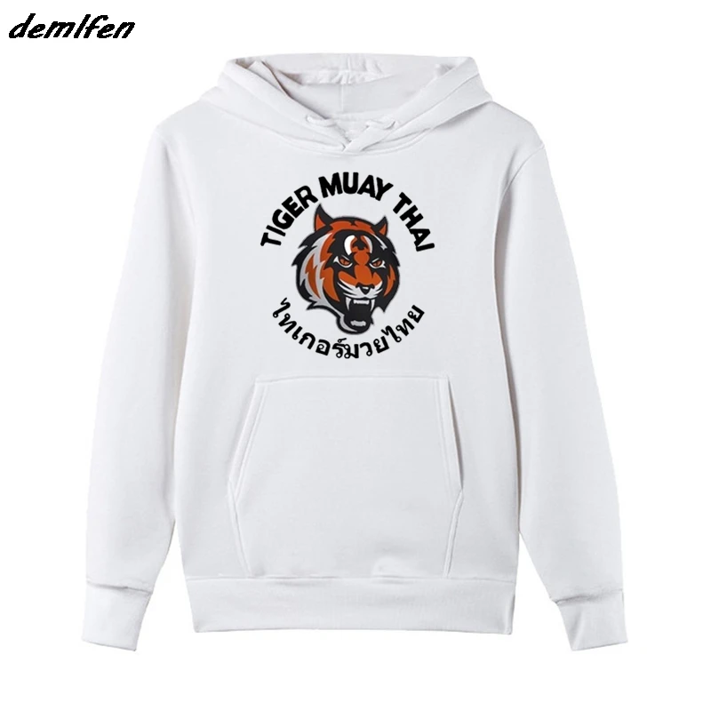 Новая модная мужская флисовая толстовка Tiger Muay Thai Kungfu боевое искусство каратэ