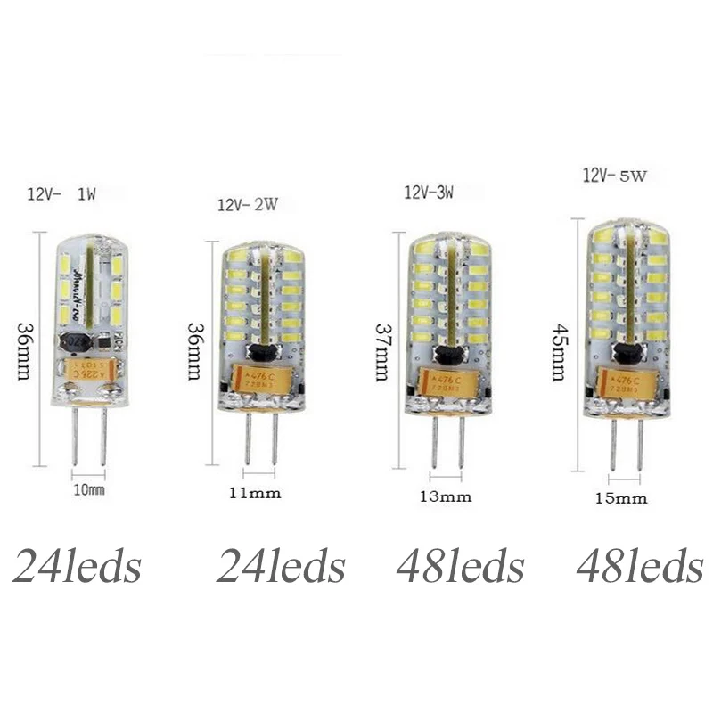 10 шт./лот G4 светодиодный кукурузная лампа светильник 220V Светодиодный точечный светильник DC12V светодиодный Домашний Светильник ing ампулы люстра светильник s сменная лампа