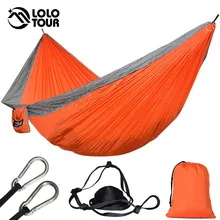 Прочный нейлоновый гамак для 2 человек, 210 т, парашют, коврик для сна, для кемпинга, для улицы, Hamac, подвесная спальная кровать 300*175 см