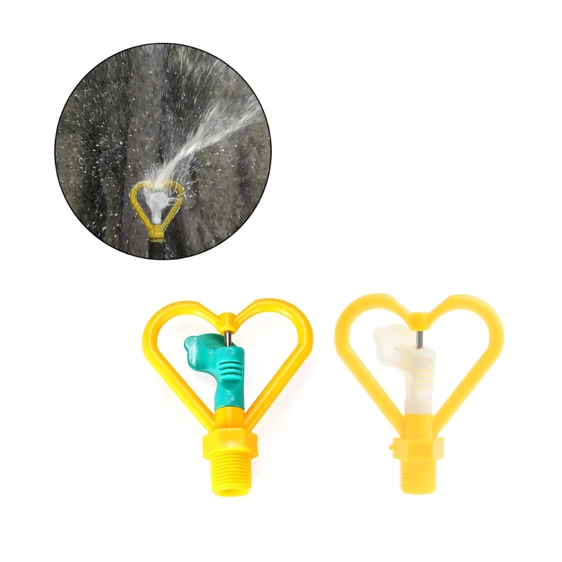 1/2" 360 Degree Rotation Water Sprinkler Nozzle Head Yard Garden Lawn Irrigation