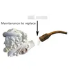 MUXIANG-tige à vis blanche 2 pièces | Spécial pour la fabrication et la réparation de tuyaux à fumée Meerschaum jd0020 ► Photo 2/6