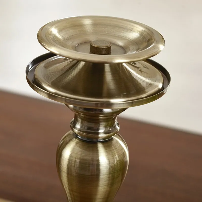 ERMAKOVA металлический подсвечник античный роскошный стеклянный подсвечник для стола свадебное романтическое украшение для дома